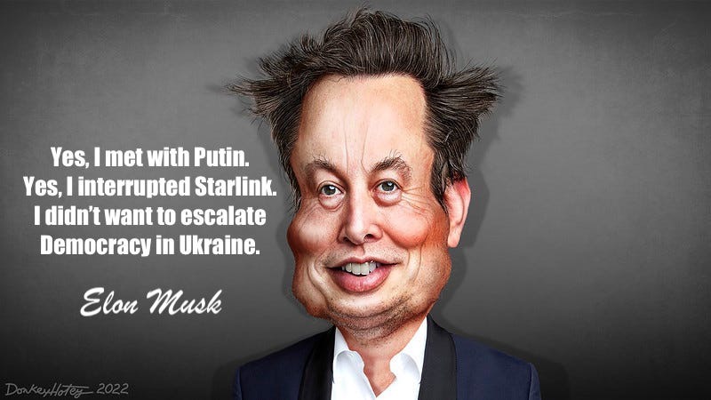 ablueview's tweet photo. Elon Musk, business genius, contemplates his coup de grΓ’ce for Twitter
#Oligarchs #WealthTax #PoorLeadership #PoorProductManagement #ABlueView https://t.co/uKxEDGyDVK