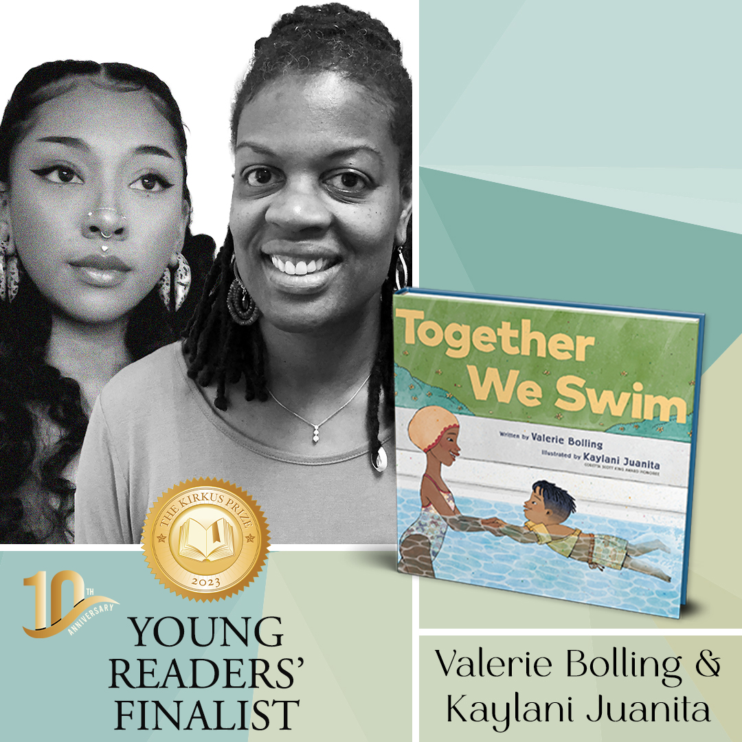 Congratulations to this 2023 Kirkus Prize finalist in young readers’ literature, 𝑻𝒐𝒈𝒆𝒕𝒉𝒆𝒓 𝑾𝒆 𝑺𝒘𝒊𝒎, written by Valerie Bolling and illustrated by Kaylani Juanita 🏆 @valerie_bolling @ChronicleBooks @kaylanijuanita #KirkusReviews #LiteraryAwards #KirkusPrize