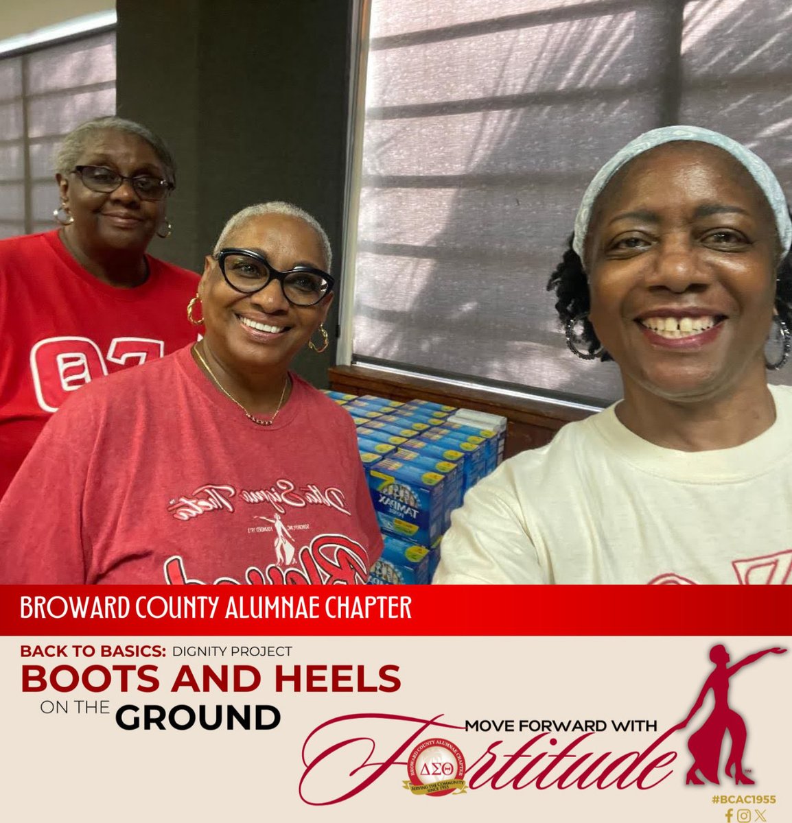 BCACDST's tweet image. The Broward County Alumnae Chapter partnered with other local charities to pack 200 bags filled with feminine hygiene products. #BCACDST #DST1913 #BCACCares #DignityProject #Service