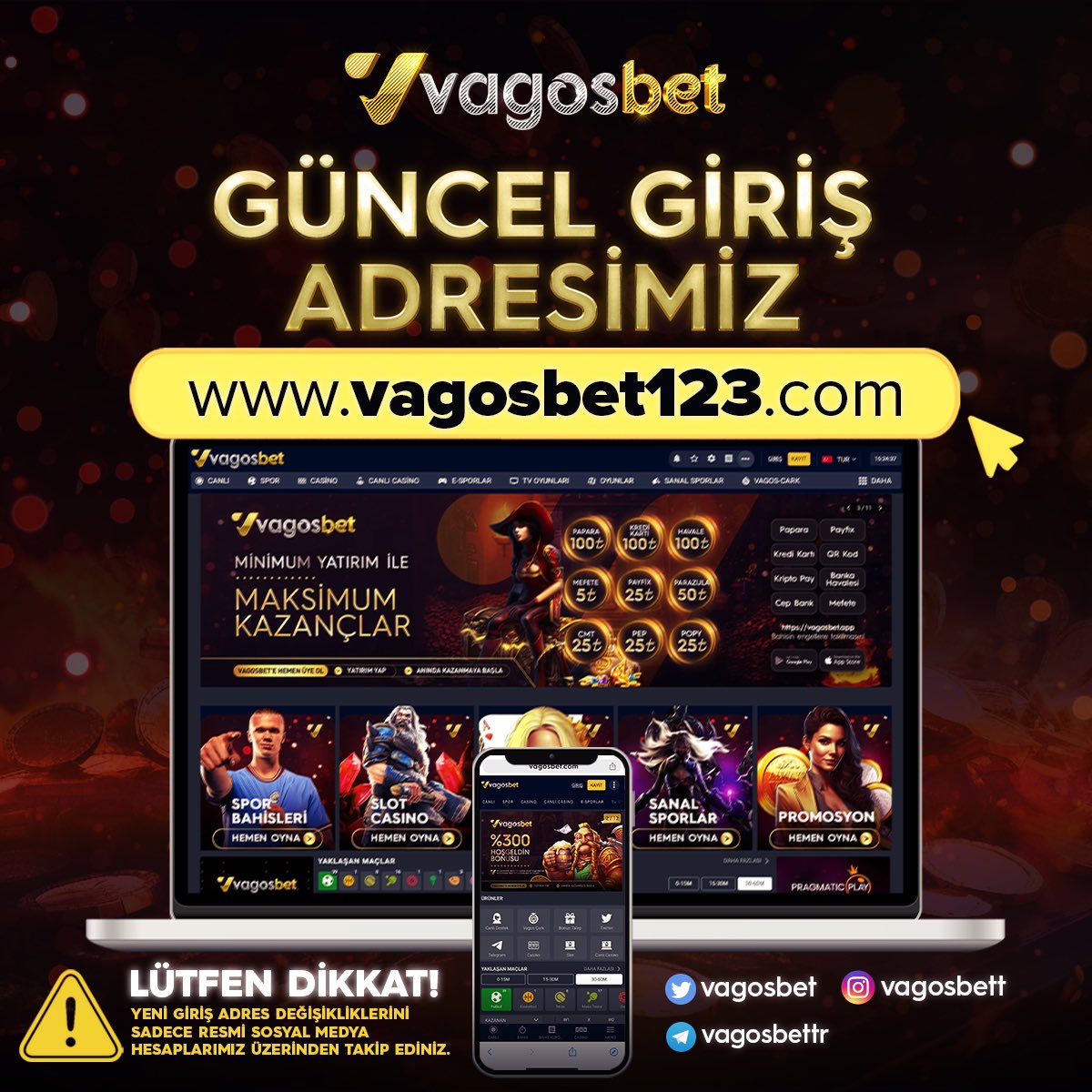 Vagosbet's tweet photo. 🔈 Adresimiz https://t.co/zELQ8jEPdU

olarak güncellenmiştir #VAGOSBET ailesi olarak oyunlarınızda bol kazançlar, keyifli günler dileriz. https://t.co/2TUrntrMHD