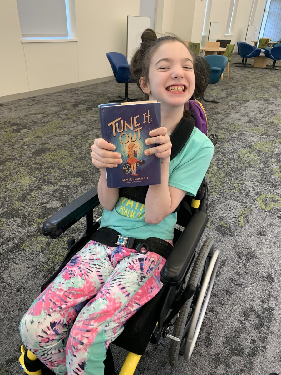 Got to the library today and my kiddo was excited to pick up Tune it Out by @jamiesumner_ ! She loves ALL your books! #amreading