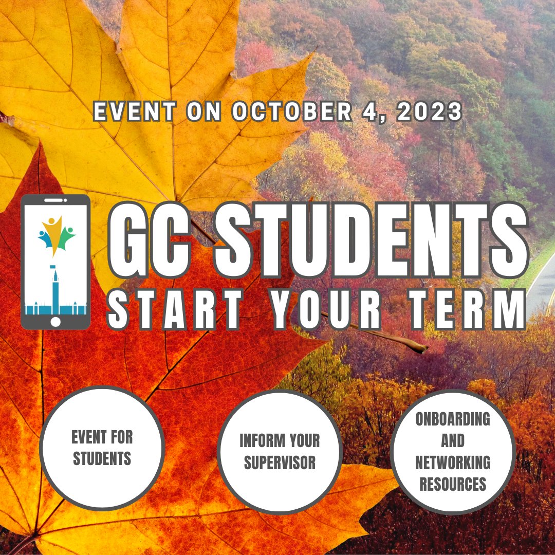 Discover the secrets of starting your career the right way within the #GC with our information session demystifying onboarding tools, your employment conditions and the multitude of resources to take advantage of your student contract.

Register at: ow.ly/tcaU50POEj4