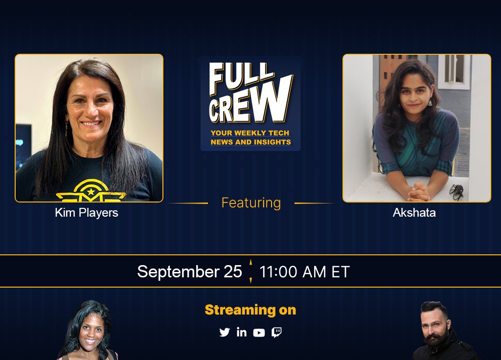 ⏩ Next up:🎙️@FullCrew with Special Co-Host @BMMatBronsworld, CEO at @airxeo and guests Akshata, Advocate of Drone Technology and Kim Players, CEO of Master Your Drone. 🔗youtube.com/live/u1BJRRVml… #drones #uas #aam #uas #technews