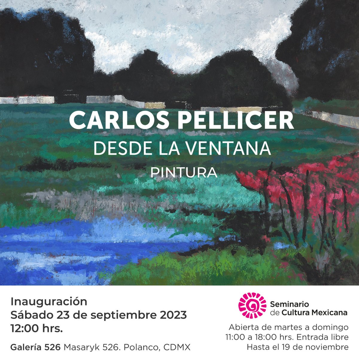 Mañana sábado 23 a las 12 hrs, inauguraremos la exposición de Carlos Pellicer, los esperamos!