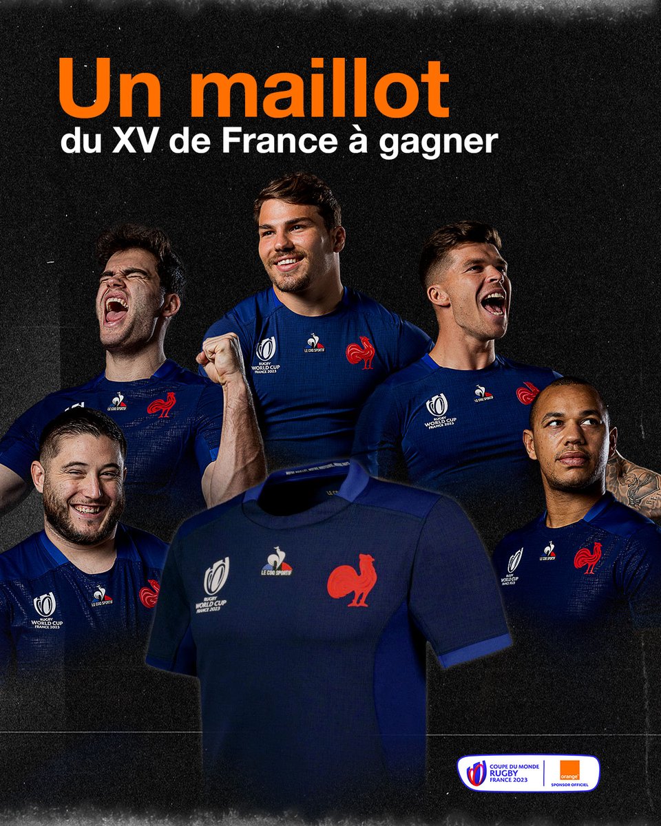 TeamOrangeRugby's tweet photo. 𝐔𝐧 𝐦𝐚𝐢𝐥𝐥𝐨𝐭 𝐝𝐮 𝐗𝐕 𝐝𝐞 𝐅𝐫𝐚𝐧𝐜𝐞 pour fêter l’énorme victoire des Bleus ? 🇫🇷🎁
𝙊𝙝 𝙦𝙪𝙚 𝙤𝙪𝙞𝙞𝙞𝙞𝙞 🗣️

Pour participer, rien de plus simple 👀:
➡️ Abonne-toi au compte @teamorangerugby 
➡️ Like cette photo !

#TeamOrange #UnisPourUnRêve https://t.co/mgkwodc2qx
