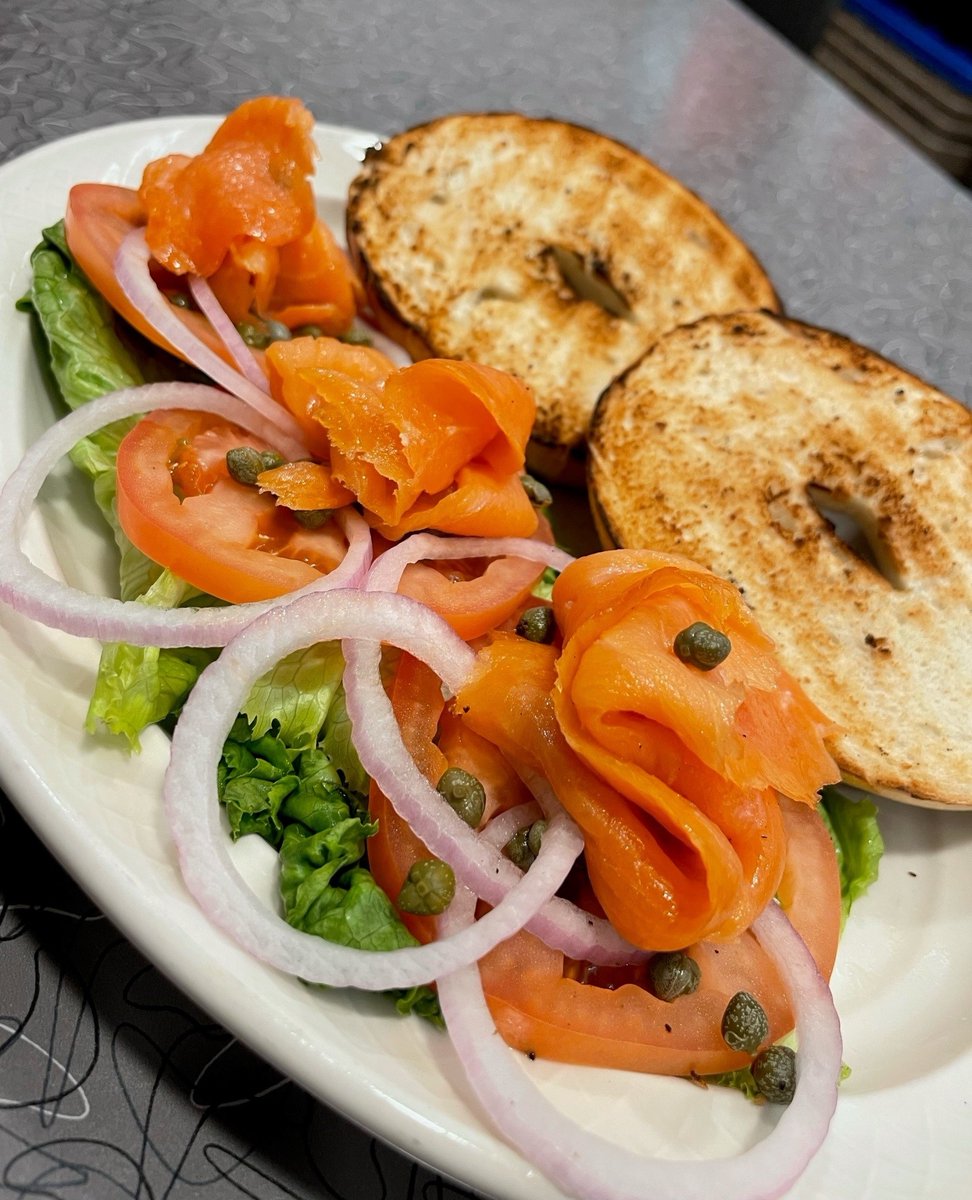 Bacon and eggs not the play today? When you're sick of the usual try our bagel and lox! This dish is a crowd favorite and will not disappoint. ⁠
⁠
#vegasfood #lasvegas #lasvegasfood #vegas #vegasfoodie #lasvegasfoodie #vegaseats #lasvegaslocals #vegaslocal #foodie