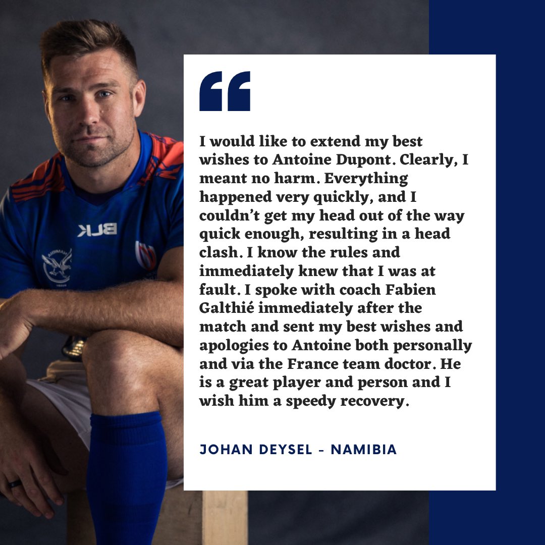 namibia_rugby's tweet photo. Everything happened very quickly…🫶🏼🇳🇦
.
#RWC2023 #BornToBeBrave #NamCaptain https://t.co/wT4ecA7TiD