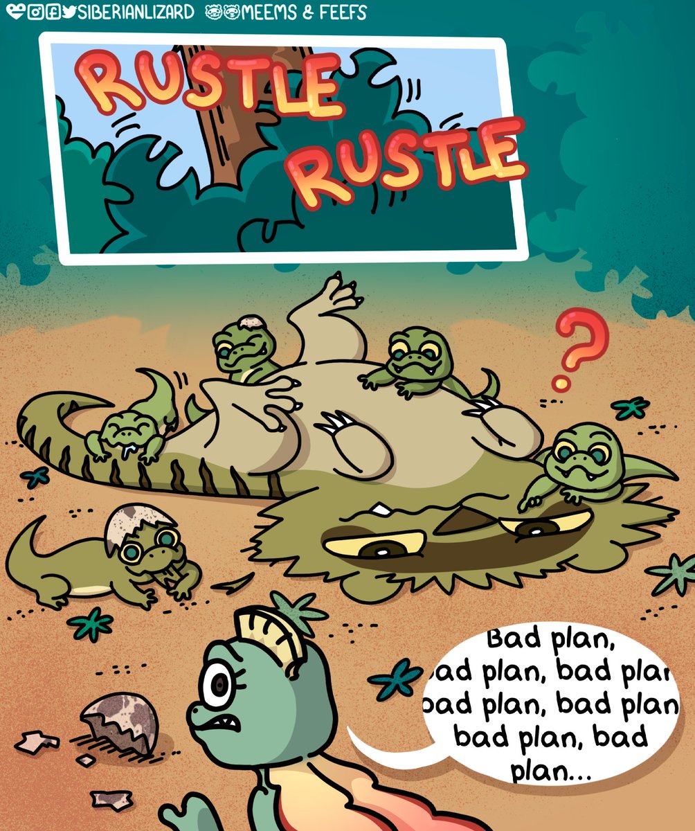 siberianlizard's tweet photo. I have a feeling the plan was a little flawed...
.
.
#comicstrip #meemsandfeefs #ferretlove #ferretsofinstagram #comic #webtoon #dino #ferresaurs #dinokids https://t.co/jyyq14hj0U