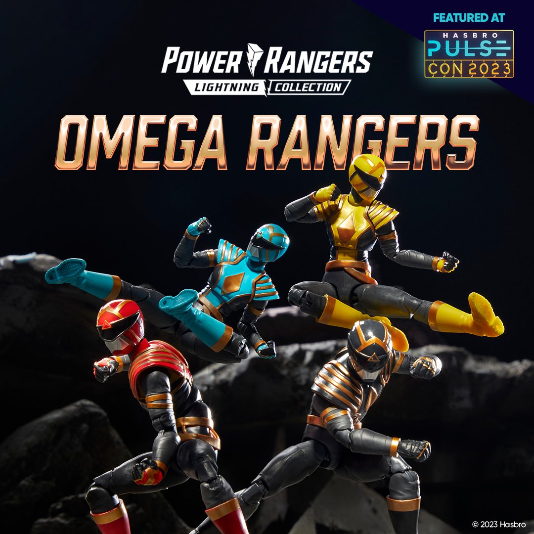 Morphin in at #HasbroPulseCon, the #PowerRangers #LightningCollection #OmegaRangers 4-pack inspired by BOOM! Studios and comes with 17 accessories! Order on #HasbroPulse at 4pm ET for Hasbro Pulse Premium members and 5pm ET for all fans.