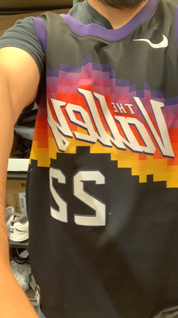 Might be the last time I’ll be able to wear this jersey with him still being on the roster. <a href="/Suns/">Phoenix Suns</a> please don’t trade <a href="/DeandreAyton/">Deandre Ayton</a> . We will be regretting this day if we do. #donttradeDA