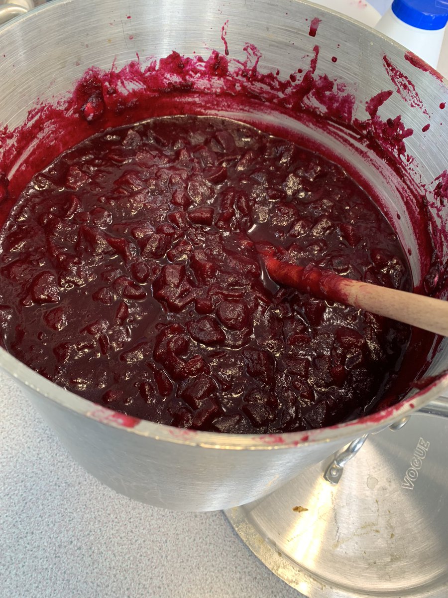 BroBrynach's tweet photo. Cooking Beetroot Chutney in Gwener Gwyllt this morning. 🍠🍏🧅
Using the beetroot grown from the school garden. #beetrootchutney #cooking @_OLW_ @adamynyrardd https://t.co/pC9wUZ1hBC