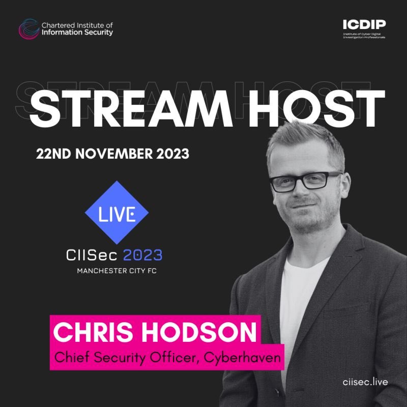 Stods21's tweet image. So…I’m hosting this then.  See you in Manchester, @CIISECHQ 

#CIISecLive2023