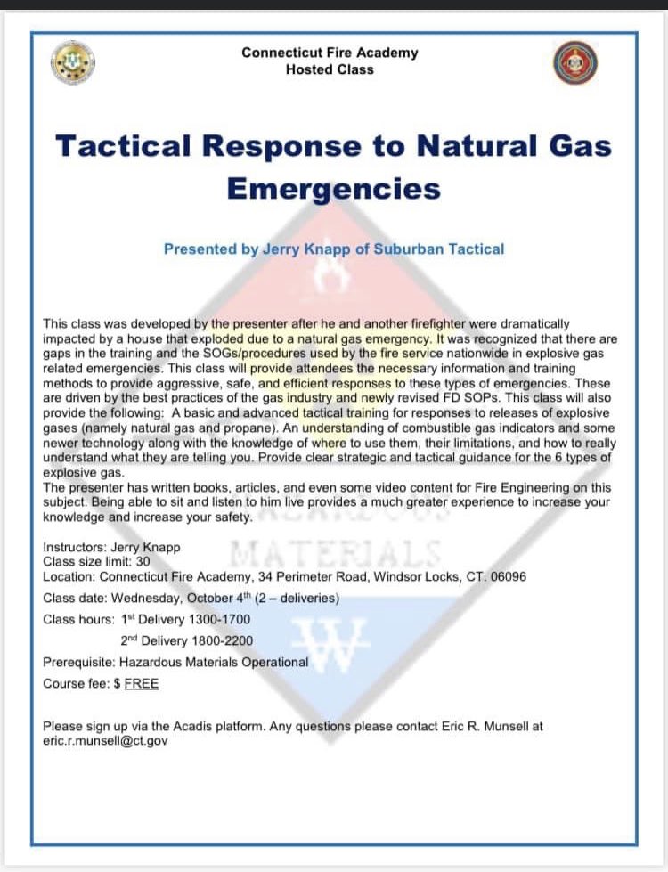 CTCFPC's tweet photo. FREE Training Opportunities through the CT Fire Academy https://t.co/ckgpoQ8jWx