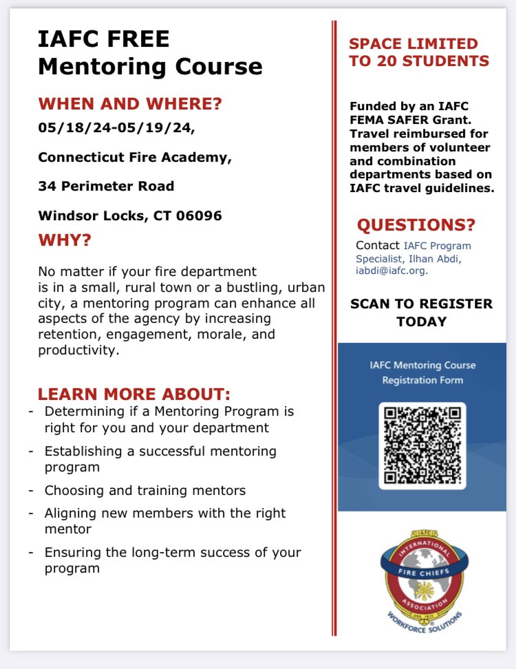 CTCFPC's tweet photo. FREE Training Opportunities through the CT Fire Academy https://t.co/ckgpoQ8jWx