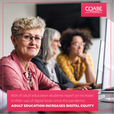 Kansas_Adult_Ed's tweet photo. 28 million adults lack basic digital skills and yet most are using  computers every day. We need funding for #wifi and #devices for adult  learners that want to #reskill and #upskill for the #workforce.   #COABEontheHill2023 #AdultEdLiteracyWeek #AEFL2023 https://t.co/EiMGGmT6y7
