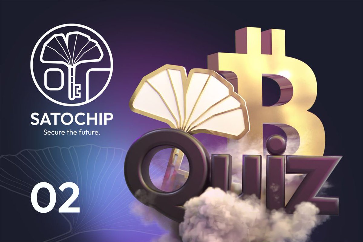 satochip's tweet photo. 🗓️ It's that time of the week again! #CryptoFridays 👀 Dive below and take a moment to answer 5 questions on #Bitcoin. Let's see who's truly up-to-date! 💡🪙 #CryptoChallenge https://t.co/Kwq5p1Vymf