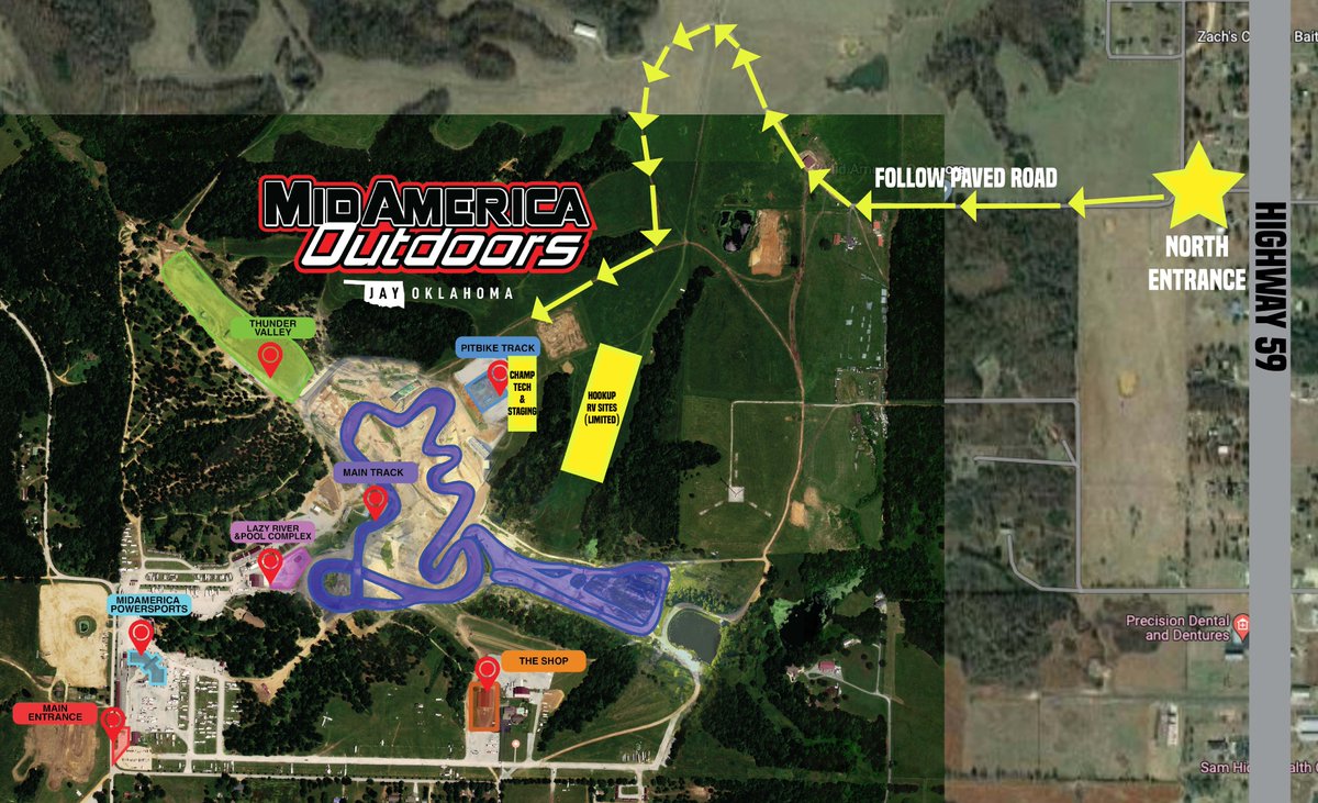 We are STOKED to be racing at this state of the art facility. This facility is massive. 

A lay of the land here at MidAmerica Outdoors in Jay, OK. 🗺️

#amsoiloffroad #offroad2023 #champoffroad #shortcourse #mao #midamericaoutdoors