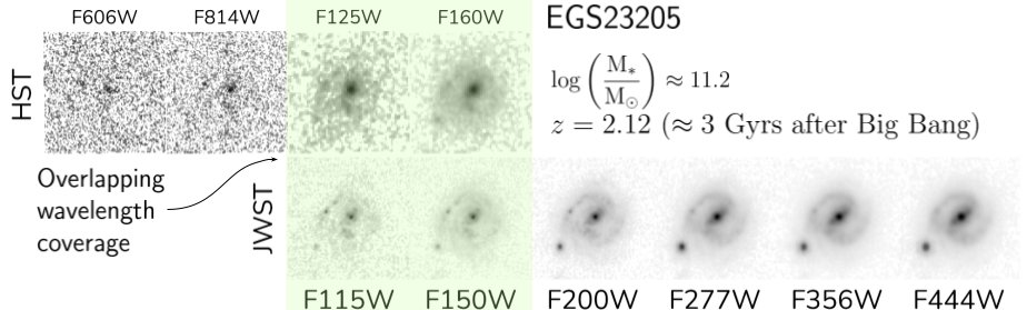 Our paper on the optical morphologies of galaxies up to  z~6.5 through visual classifications in CEERS is now published in ApJ. The NIR/IR JWST capabilities reveal that the structure of these galaxies have a lot in common to the ones in our local universe.