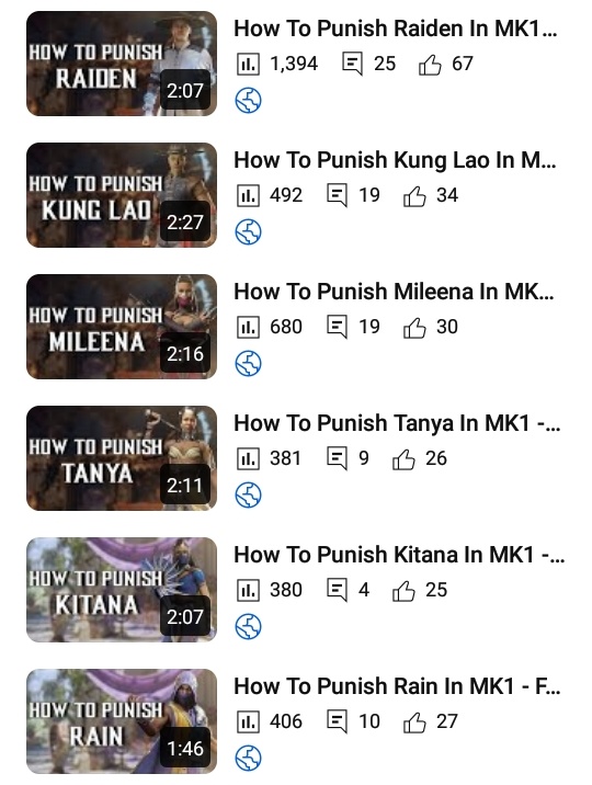 shenles's tweet photo. it's done!

how to punish EVERY character in #mk1 including flawless blocks, up blocks and armor gaps

I'll do my best to keep this playlist updated as patches drop, please comment/@ me if you see a mistake

do I get to play the game now? nah Punishing Every Kameo is next https://t.co/EGsqNJkthU