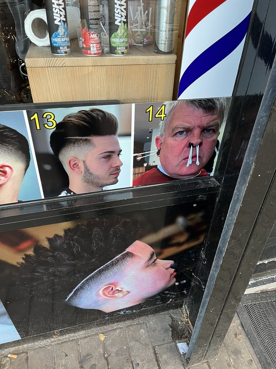 fistedaway's tweet photo. Local barbers in east bristol has added a photo of … Adrian Chiles https://t.co/EwysNH0N5M