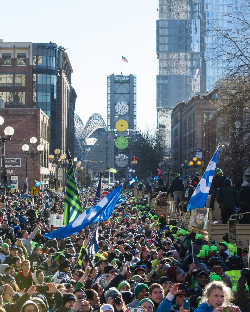 A special Blue Friday celebrating the 10 year anniversary of Super Bowl XLVIII. 💙

Reply with a 🏆 if you were at the <a href="/Seahawks/">Seattle Seahawks</a> Super Bowl parade in 2014!