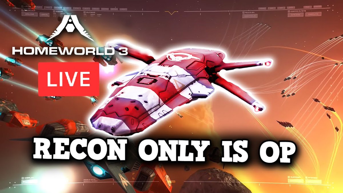 HomeworldGame's tweet photo. Developers: Spend thousands of hours designing and balancing a game
@TheSpiffingBrit: Haha recon go brrrrrrttt

(Sincerely, thanks to SpiffingBrit and his community for checking out our War Games mode! 💙)

Video here: https://t.co/49oig0VgbL https://t.co/PGHbAVJ50J