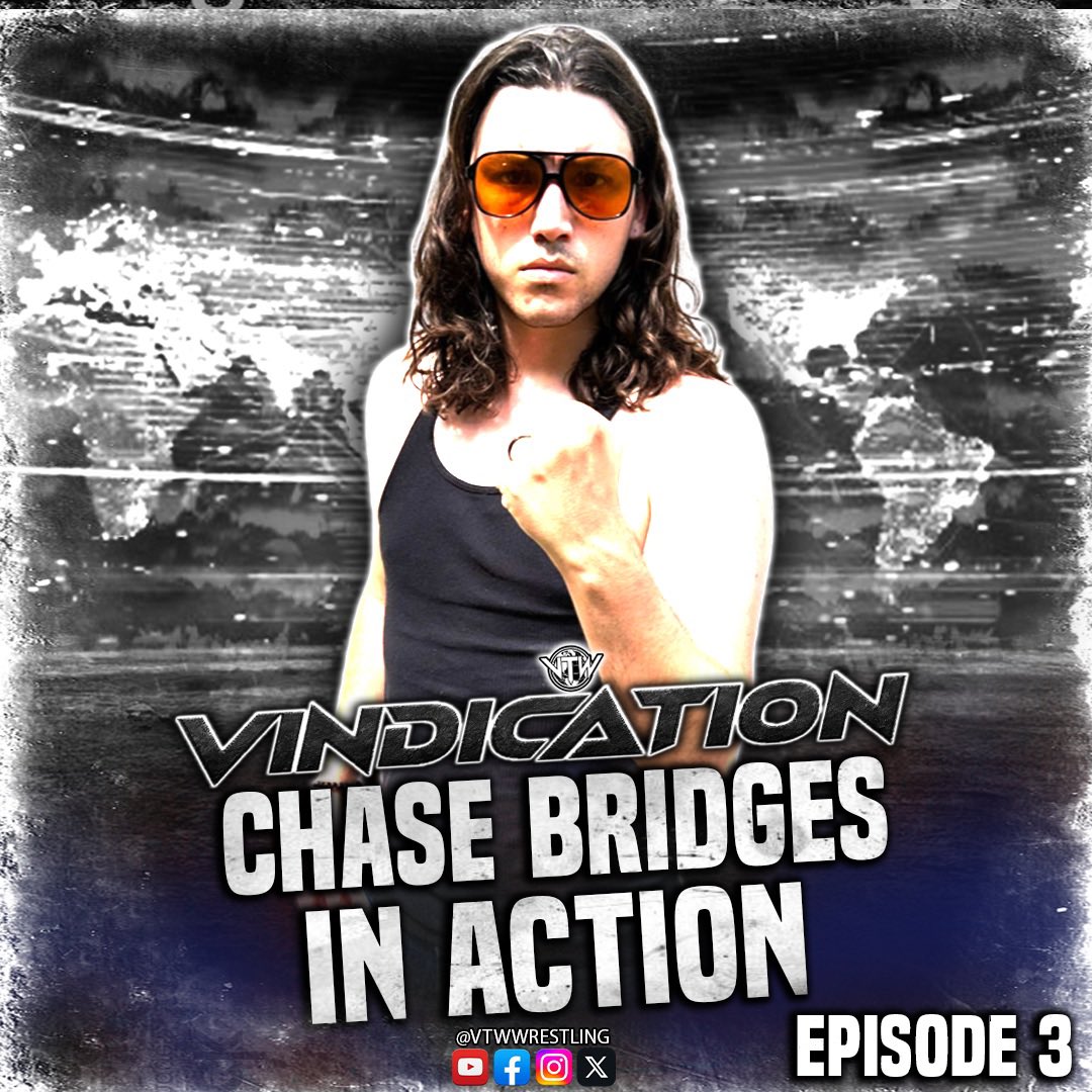 VTWWrestling's tweet photo. 🚨ANNOUNCEMENTS🚨
 
VTW Presents: Vindication Episode 3

⚔️ ZAKK DANIELS &amp; ASHER CHRIST TAKE ON YOUTUBE CHAMPION JACOB RYAN AND AARON JONES! 

⚪️ THE BAD SONS WILL BE IN ACTION! 

◾️ CHASE BRIDGES WILL BE IN ACTION!

🗣️ WE WILL HEAR FROM VTW WORLD HEAVYWEIGHT CHAMPION D-LOCK! https://t.co/TKMECjquqJ