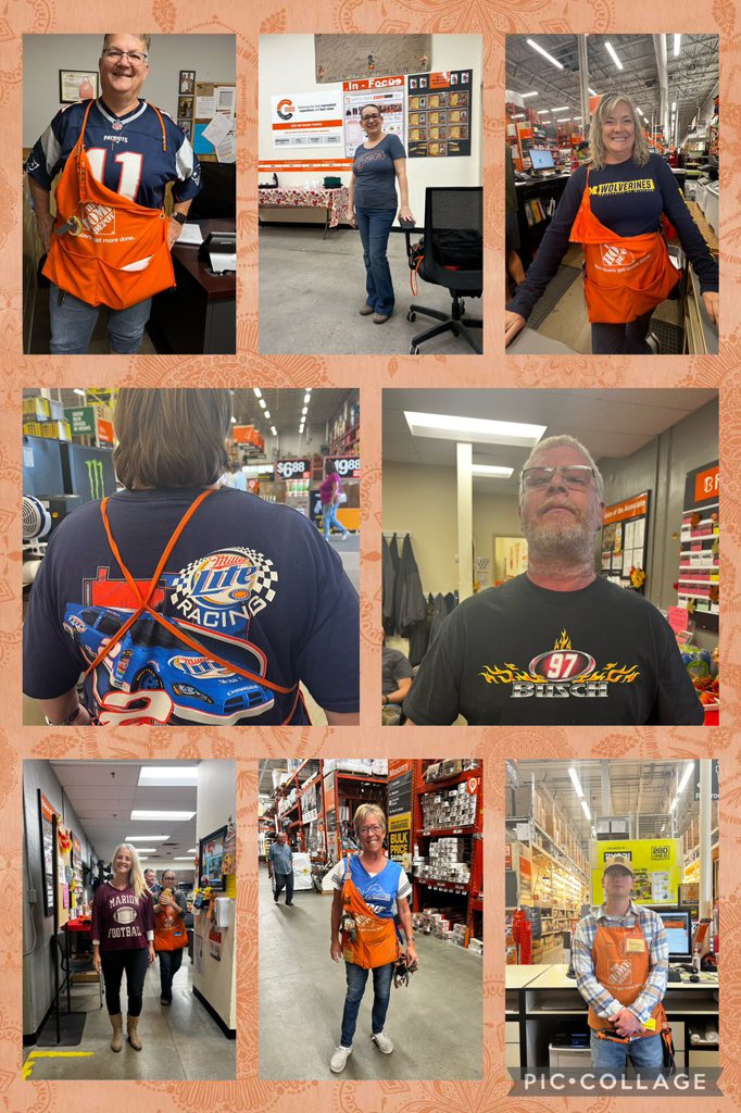 HomeDepotCadill's tweet image. 🍊Success sharing Week!! Sports day or wear blue. We also had an amazing Carmel Apple bar! 🍊 #successshare #successsharing2023 #fallintosuccess