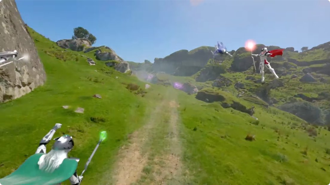 PwrRngr's tweet image. A few look at the OPENING SCENE of #PowerRangers #CosmicFury at  #HasbroPulseCon!