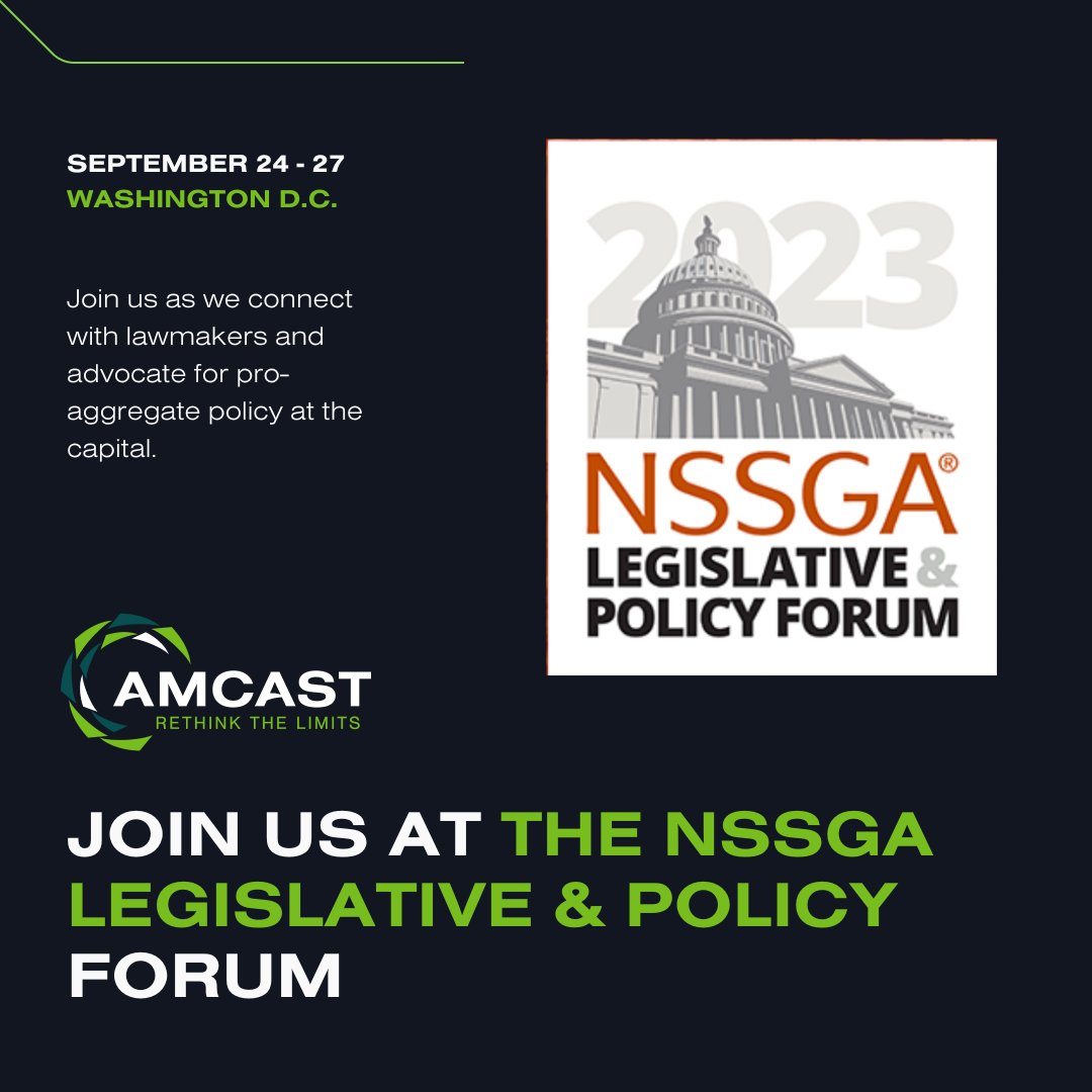 Join AMCAST in Washington D.C. to advocate for the aggregate industry. #mining #aggregate #miners #earthmoving