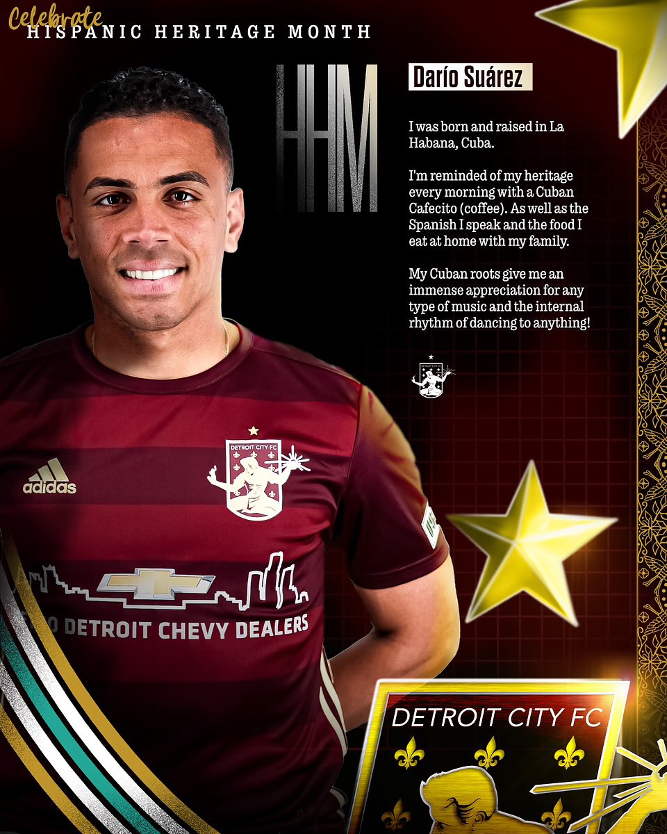 Next up for our Hispanic Heritage Month feature is DCFC forward Dario Suarez. 

Take a look at why Dario is proud of his Cuban roots!