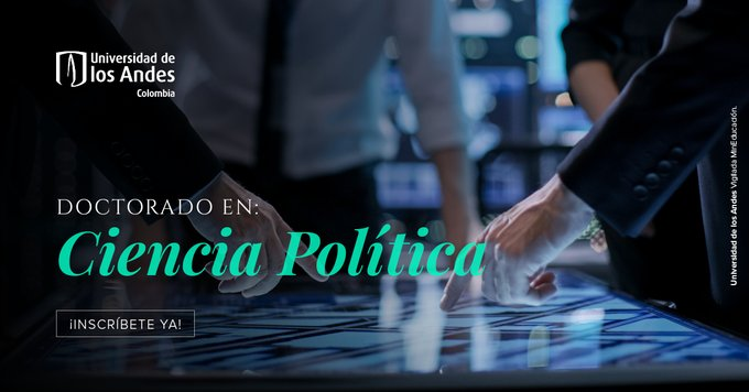 CPolUniandes's tweet photo. ¿Quieres desarrollar habilidades de investigación y producción de conocimiento original siguiendo los métodos apropiados de la disciplina?
📚Doctorado en Ciencia Política @Uniandes
Aún estás a tiempo de #inscribirte y completar tu proceso de admisión✍️
https://t.co/ozU52wSXzB https://t.co/xH8KwUqYqL