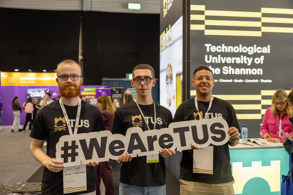 TUS_ie's tweet photo. Higher Options 2023, what a excellent three days at the RDS, Dublin. Thank you to all the students for chatting to us about what our 6 campuses has to offer.
#HigherOptions #CAO2024 https://t.co/sPr7zyt7r6