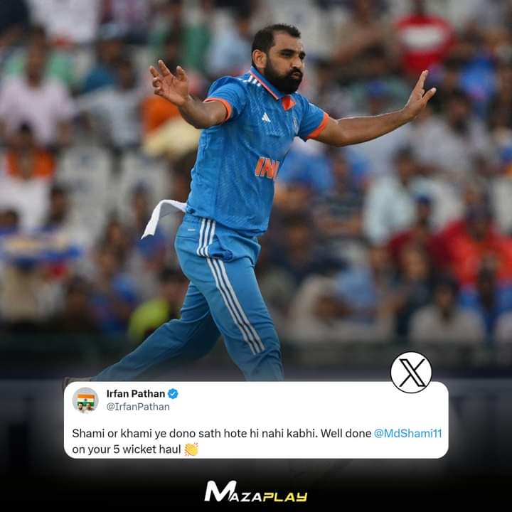 Irfan Pathan praises Mohammed Shami for his sensational fifer against Australia in the first ODI in Mohali. 

#IrfanPathan #MohammedShami #India #Australia #Mohali #ODI #CWC2023 #CricketTwitter #INDvsAUS #MazaPlay