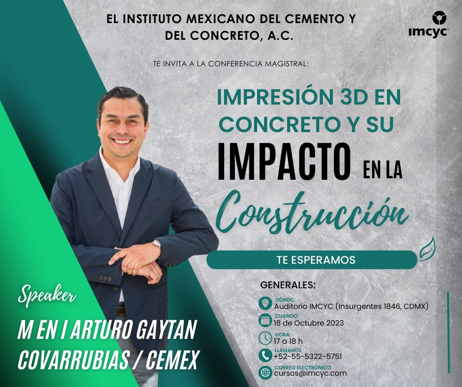 imcyc_oficial's tweet photo. #dro #corresponsabledeobra #actualizacionprofesional #IMCYC #seminariodro #dro https://t.co/Zfgi0C0pDH