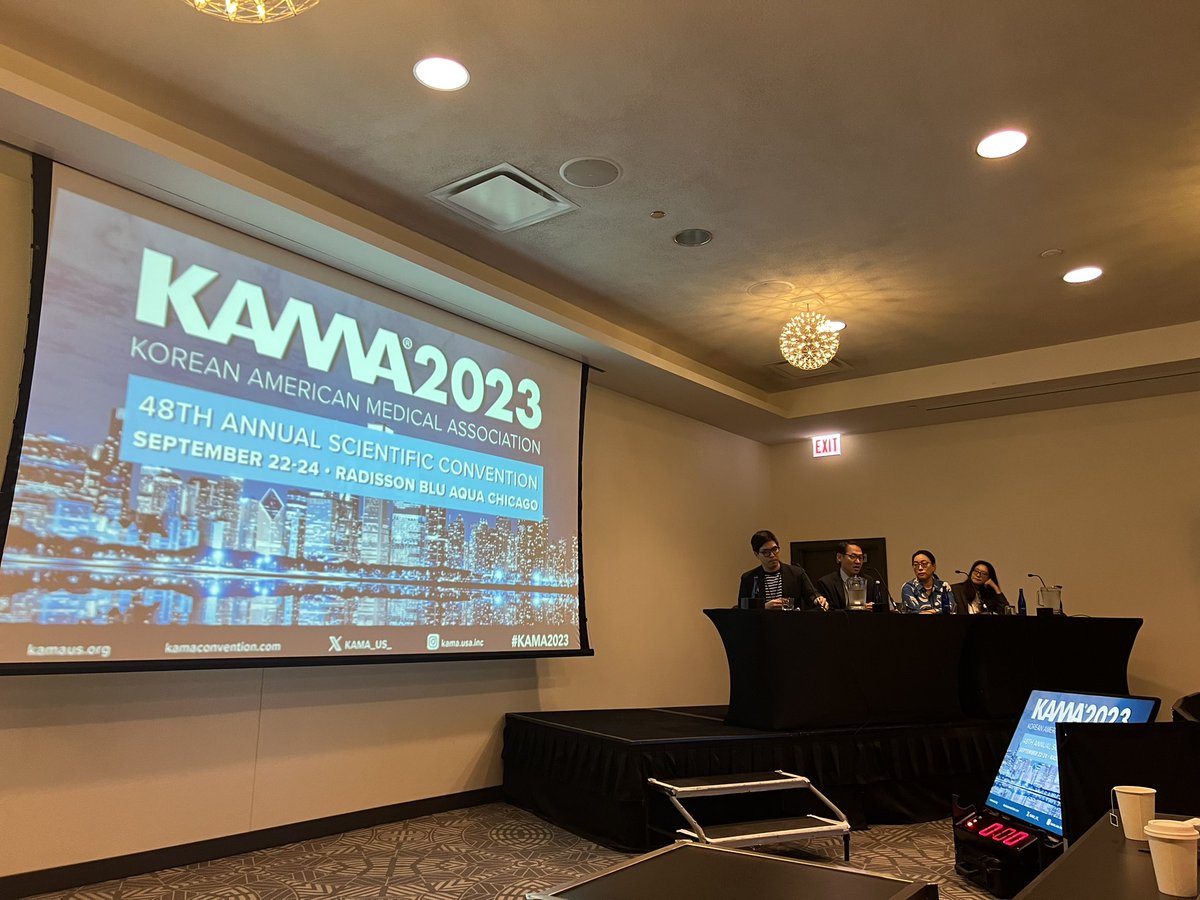 Great start to our annual #KAMA2023 national conference. Korean American physicians presenting on topics on this year’s theme “Transforming Medicine through Quality and Innovation”.