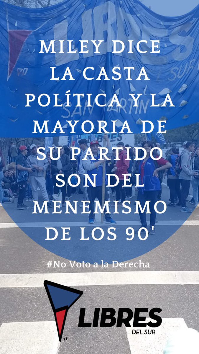 Ruizgrechu's tweet photo. Vamos a permitir que nos gobierne alguien que admira al Presidente que arruino el pais en el 2001?
#NoVotoALaDerecha https://t.co/TPlQSiAgmv