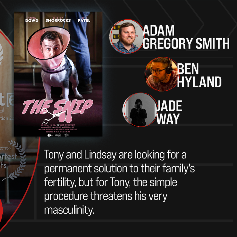 CenterframeClub's tweet photo. 🍿 Adam, Jade, &amp; Ben scored £2,000 to send their comedy short, THE SNIP, to #festivals! 🍆
🎬 Do you have an awesome #ShortFilm but no money left to #GetItSeen?
👛 The CenterFrame Club can help you out!
⌛ Just 5 DAYS left to SUBMIT: https://t.co/hxuILAMySK