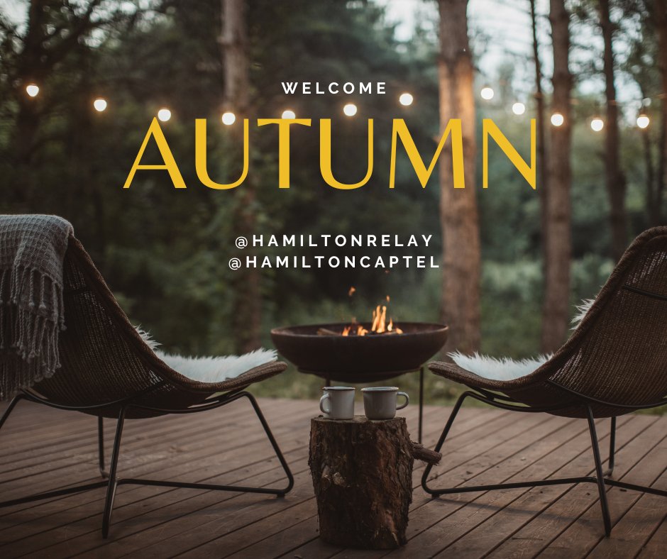 Today is the first day of Autumn! Do you have any fun traditions in the fall? If so, we would love for you to share them in the comments! 

#welcomefall #autumn #hamiltonrelay #hamiltoncaptel