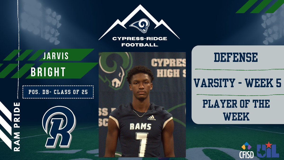 Week 5 Varsity - Players of the week!