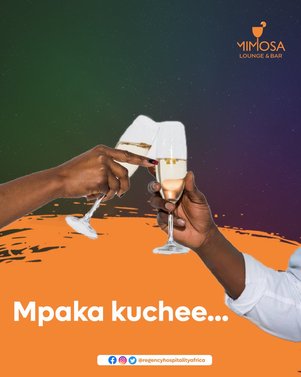 RegencyHAfrica's tweet image. Its that day of the week again. Friday. Tunachotakiwa kufanya ni kujisogeza tu pande hizi tuenjoy mpaka baaasi.

#regencyhospitalityafrica #Regencygroup #karibu #partytime #tgif #Mimosabar #furahiday