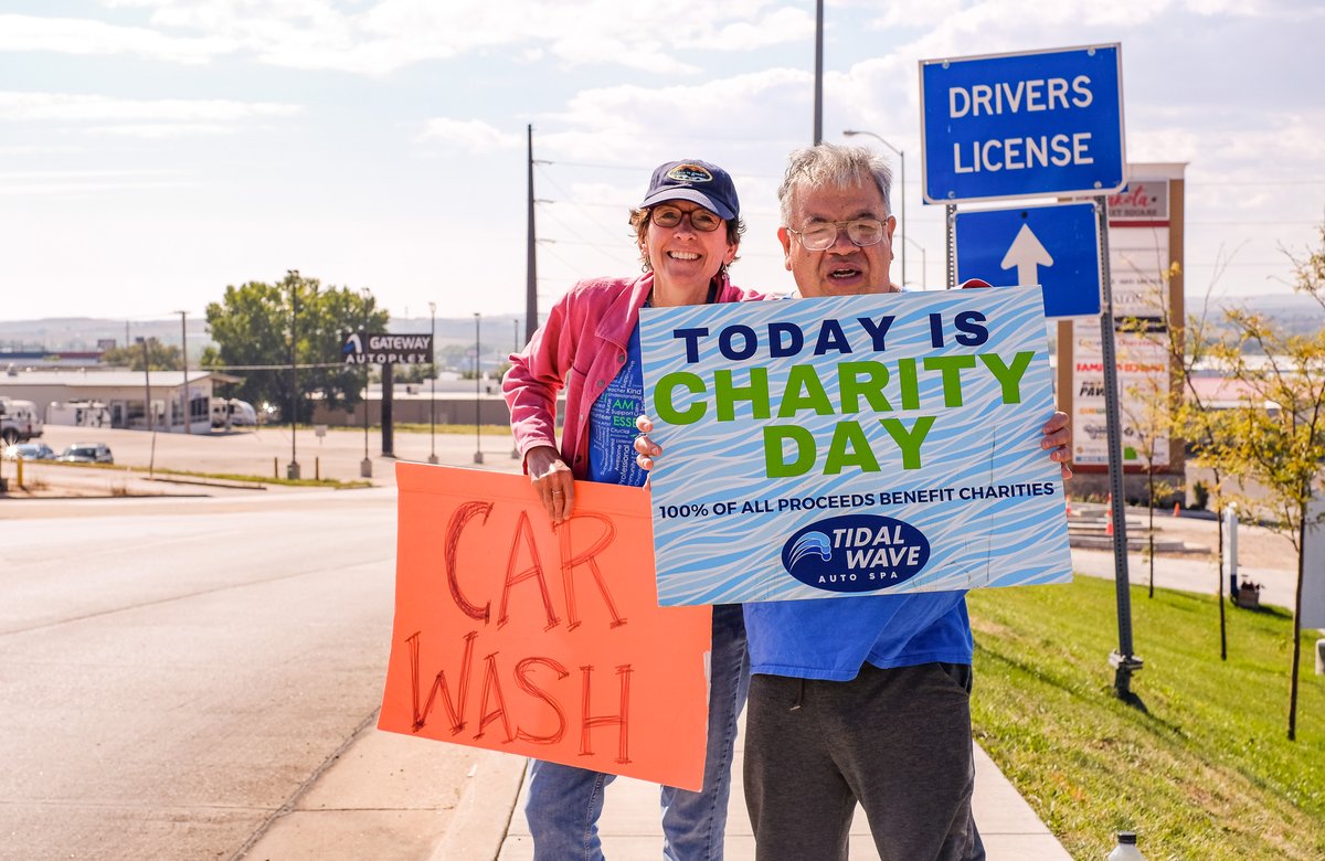 blackhillsworks's tweet image. One last #HOORAH 🎉 for the Summer with Tidal Wave's #CharityDay Car Wash! Thank you to Tidal Wave Auto Spa and all the folks who drove through for a car wash to support us!

🏷️
#blackhillsworks #tidalwave #carwash #fundraiser
