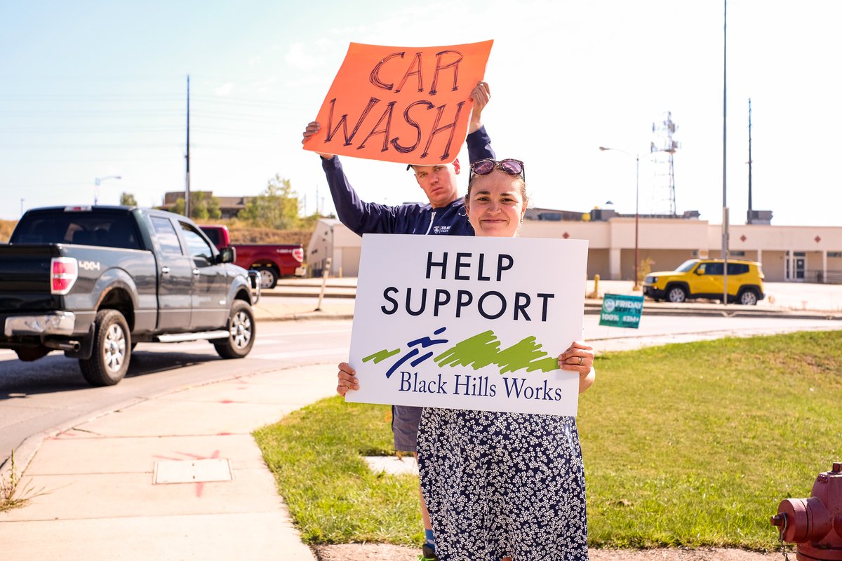 One last #HOORAH 🎉 for the Summer with Tidal Wave's #CharityDay Car Wash! Thank you to Tidal Wave Auto Spa and all the folks who drove through for a car wash to support us!

🏷️
#blackhillsworks #tidalwave #carwash #fundraiser