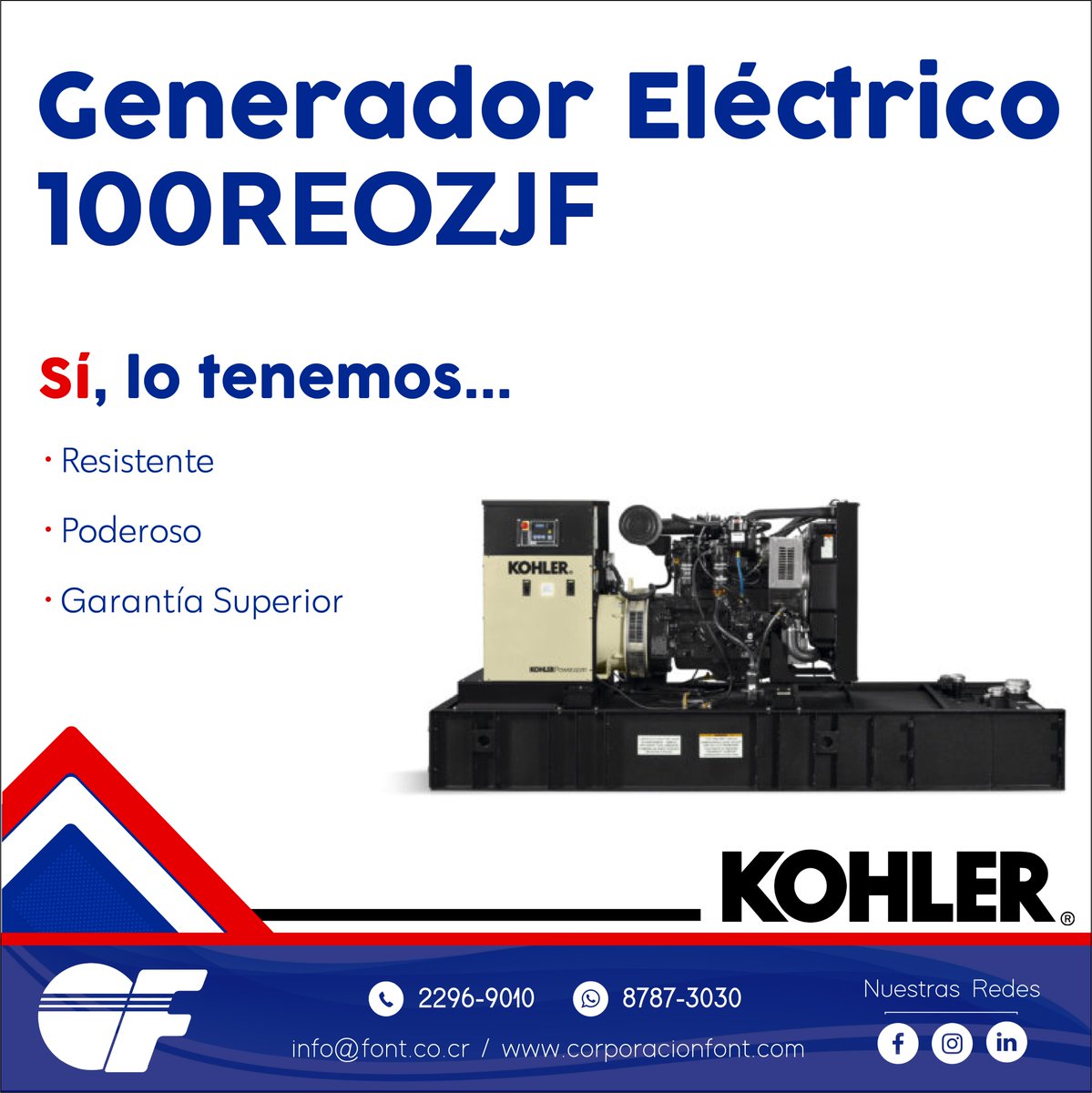 Grupo electrógeno 100REOZJF, equipado con un motor JOHN DEERE

Cotice con nosotros, será un gusto atenderle:

📲 8787-3030
📩 info@font.co.cr
📞 2296-9010

#Generadorelectrico #plantaelectrica #energía #energiaelectrica #generador #kohler #corporacionfont