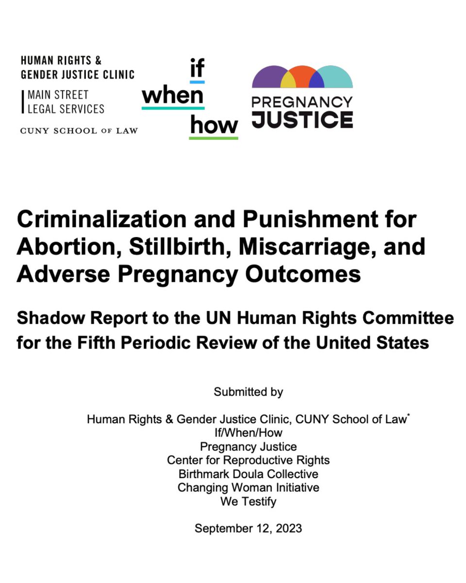 Pregnancy Justice | @pregnancyjust.bsky.social (@pregnancyjust) on Twitter photo Our new report with <a href="/CUNYLaw/">CUNY School of Law</a>, <a href="/SoohooCindy/">Cindy SooHoo</a>, & <a href="/ifwhenhow/">If/When/How: Lawyering for Reproductive Justice</a> highlights how states misuse laws to surveil, investigate, & criminalize pregnant people for abortions & other pregnancy outcomes. <a href="/ReproRights/">Center for Reproductive Rights</a> <a href="/BirthmarkDoulas/">Birthmark Doulas</a> <a href="/changingwomanin/">Changing Woman Intiative</a> <a href="/AbortionStories/">We Testify</a>
law.cuny.edu/academics/clin… Our new report with <a href="/CUNYLaw/">CUNY School of Law</a>, <a href="/SoohooCindy/">Cindy SooHoo</a>, & <a href="/ifwhenhow/">If/When/How: Lawyering for Reproductive Justice</a> highlights how states misuse laws to surveil, investigate, & criminalize pregnant people for abortions & other pregnancy outcomes. <a href="/ReproRights/">Center for Reproductive Rights</a> <a href="/BirthmarkDoulas/">Birthmark Doulas</a> <a href="/changingwomanin/">Changing Woman Intiative</a> <a href="/AbortionStories/">We Testify</a>
law.cuny.edu/academics/clin…