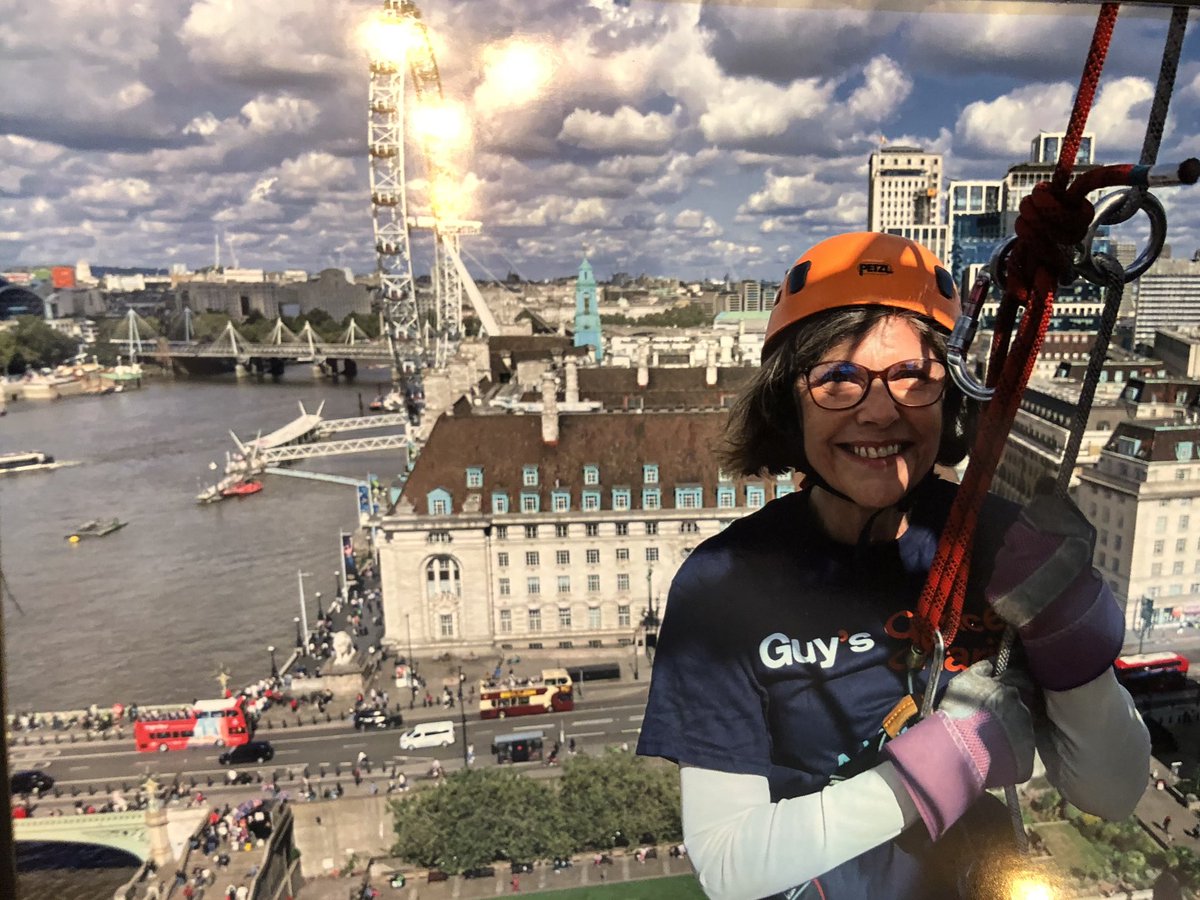 JuneAllen50's tweet photo. Amazing experience doing todays abseil for Guys Cancer Charity with some fabulous cancer colleagues. Thank you to everyone who sponsored us. #TeamGCC @GuysCancerC https://t.co/JNrqTIPIdu