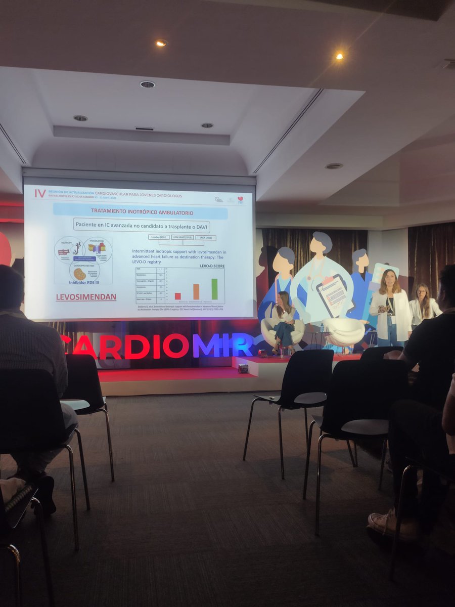 👏👏👏 Espectacular presentación de nuestra R4 <a href="/Alepineiro_/">Ana Ledo Piñeiro</a> en el #IVCardioMIR en la que ha dado un repaso completo a las terapias disponibles para el paciente con HFrEF que persiste sintomático a pesar de TMO 👏👏👏