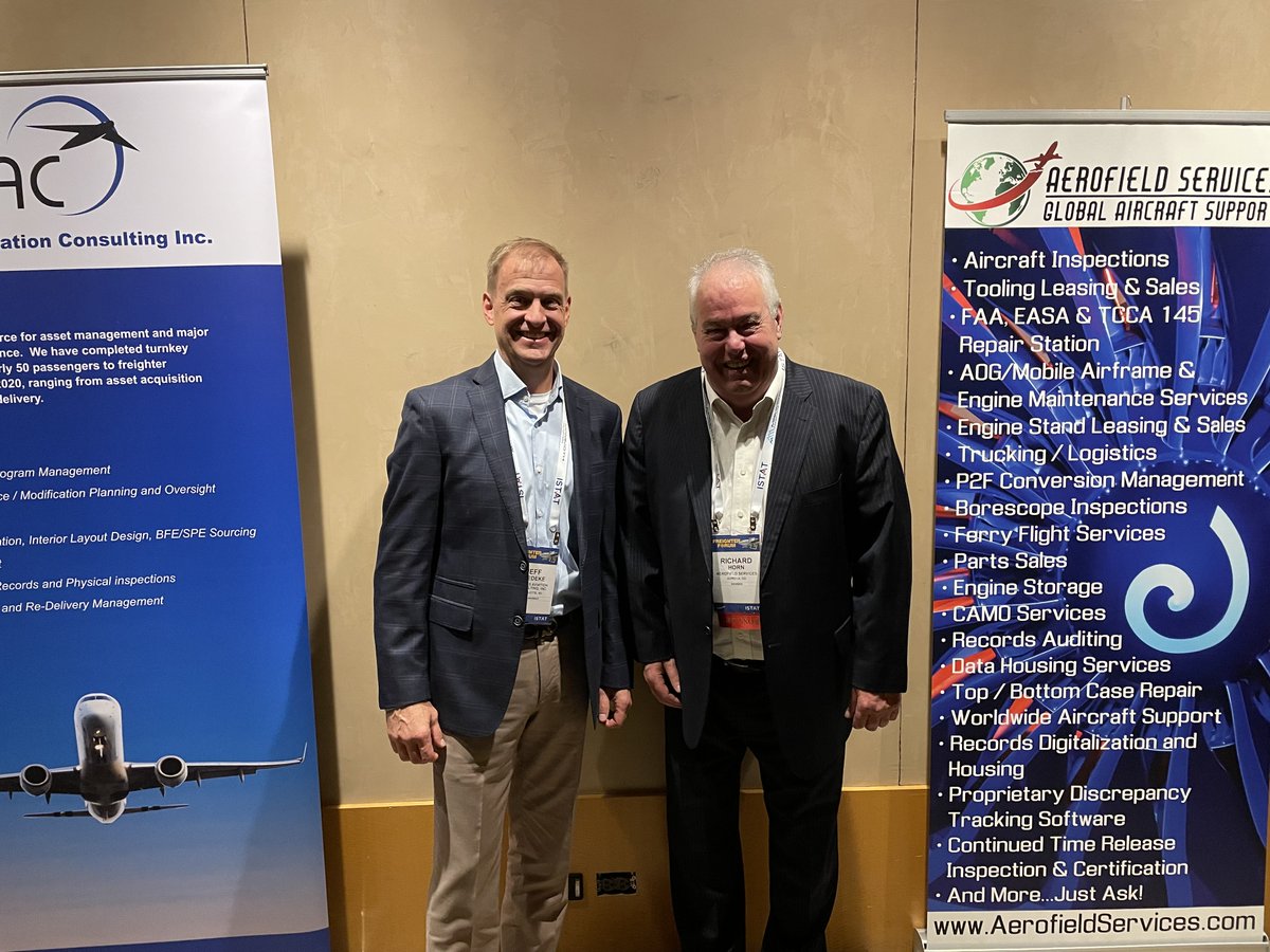 Hope everyone had as successful of a #ISTATFreighterForum as the TAC and @AerofieldSvcs team did. Thanks to everyone that stopped by to say hello. Hope to see most of you again next month in SAN at the next freighter event #CargoFacts