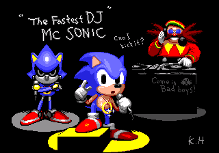 VGDensetsu's tweet photo. Some of the illustrations hidden in Sonic CD, respectively drawn by Kazuyuki Hoshino, Masato Nishimura, Yasushi Yamaguchi / Judy Totoya and Masahiro Sanpei: https://t.co/V5Dw4dalXl