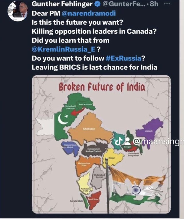 gursimrank5's tweet photo. Is it really the end of India?
  ~THE BROKEN FUTURE OF INDIA~         #ENDofINDIA #KHALISTAN #KHALSA #Khalistani #KHALSARAJ COMING SOON https://t.co/gYFbeg2Y8b